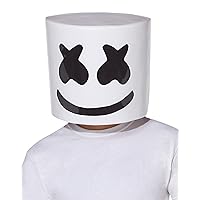 Spirit Halloween Kids Mesh Marshmello Half Mask White