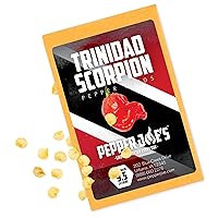Pepper Joe’s Trinidad Scorpion Pepper Seeds ­­­­­– Pack of 10+ Superhot Trinidad Scorpion Chili Pepper Seeds – USA Grown ­– Premium Non-GMO Scorpion Seeds for Planting in Your Garden