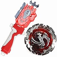 Mopogool Play Blade Blade Toy Set Metal Fusion B Blades Toys Battling Top Toys B-131 Booster Dead Phoenix.0.at Gaming Bey Battle Blade Burst Evolution Left and Right Spin String Launcher Grip
