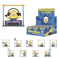POP MART, Minions - Secret Base, Action Figure, 9/9 Set, Collection Toys, Random Box, Gift for Birthday Christmas Party Holiday, Home Decoration