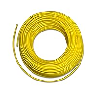 Food Grade 1/4 Inch Plastic Tubing for RO Water Filter System, Aquariums, Refrigerators, ECT; BPA free; Made from FDA compliant materials and meets NSF Standards and Regulations (30 Feet, Yellow)