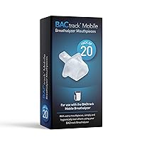 BACtrack Mobile Smartphone Breathalyzer Mouthpieces (20 Count) | Not Compatible with BACtrack C6 and C8 Breathalyzers