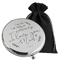 Mother of the Bride Gifts from Daughter, Compact Mirror, Mother of the Groom Gifts from Son, Sentimental Gifts for Mom, Birthday Gifts for Mom from Daughter, Personalized Gifts for Mom (S)