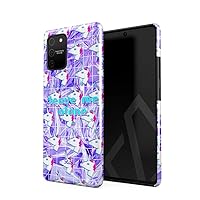 Compatible with Samsung Galaxy S10 Lite Case Trippy Pastel Unicorn Aesthetic Rainbow Holographic Iridescent Vaporwave Heavy Duty Shockproof Dual Layer Hard Shell+Silicone Protective Cover
