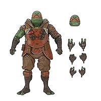 NECA Teenage Mutant Ninja Turtles (The Last Ronin) -1:7 Scale Collectible Action Figure, Ultimate Flashback Michelangelo