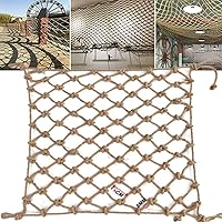 RZM Children's Stair Safety Net, Hemp Rope Net,Fence Net,Climbing Net,AntiFall Net,Vintage Decorative Net,Swing Hammock,Diameter 6Mm Mesh 6Cm Child Safety Netting for Balcony