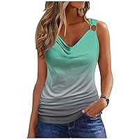 Womens Mandala Vintage Graphic Racerback Tank Tops Summer Casual Loose O-Neck Tanks Vest Vacation Classic-Fit Shirt Cami