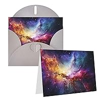Greeting Cards Nebula And Galaxy In The Universe Thank You Cards With Envelopes Happy Birthday Card 4x6 Inch Minimalistic Design Thank You Notes For All Occasions Birthday Thank You Wedding