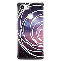 TPU Case Compatible for Google Pixel 8 Pro 7a 6a 5a XL 4a 5G 2 XL 3 XL 3a 4 Abstracted Galaxy Soft Girls Purple Art Flexible Silicone Cute Print Slim fit Space Design Clear Colorful Stripes