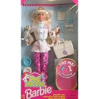 1996 Barbie Pet Doctor with dogs and cat (adorable pets magically wiggle-waggle when you pet them)