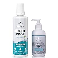 Everest Mouth Wash & Tonsil Stone Remover – Natural Mouthwash & Oral Rinse Liquid to Help Soothe Tonsils, Fight Bad Breath, & Relieve Dry Mouth – Paraben & Alcohol Free Treatment