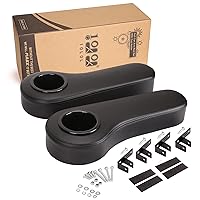 Golf Cart Rear Seat Kit Arm Rest Set with Cup Holder for Yamaha EZGO Club Car Golf Cart UV-Proof Coating Long Lasting, No Drilling Kits Include