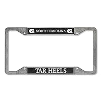 Rico Industries NCAA North Carolina Tar Heels Pewter License Plate Frame 12