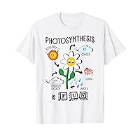 Photosynthesis is Fun Cartoon Plants Teacher Graphic Tees T-Shirt