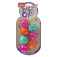 Hartz Just For Cats Midnight Crazies Cat Toy Balls - Assorted, for All Breed Sizes