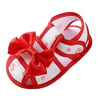 Stone Color Booties Infant Summer Soft Solid Baby Anti Slip Bow Girls Shoes Crib Baby Shoes Toddle Slides for Teen Girls