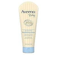 Aveeno Baby Daily Moisture Lotion with Natural Colloidal Oatmeal & Dimethicone, Fragrance-Free, 8 oz