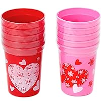 Chef Craft Select Valentine Cup Set, 10 ounce capacity 5 Piece, Color May Vary