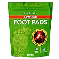 Sole Serenity Foot Pads - Zeolite Mineral, Ginger Root, Wormwood, Bamboo Vinegar, Foot Spa for Achy Feet
