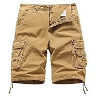 Men's Cargo Short Casual Cotton Shorts Work Short for Outdoor Short Men Cargo Pants