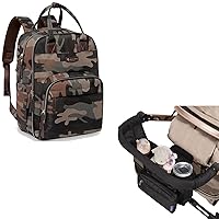 RUVALINO Baby Essential Gear Set for On-The-Go Parents Diaper Bag Backpack and Stroller Organizer Bundle