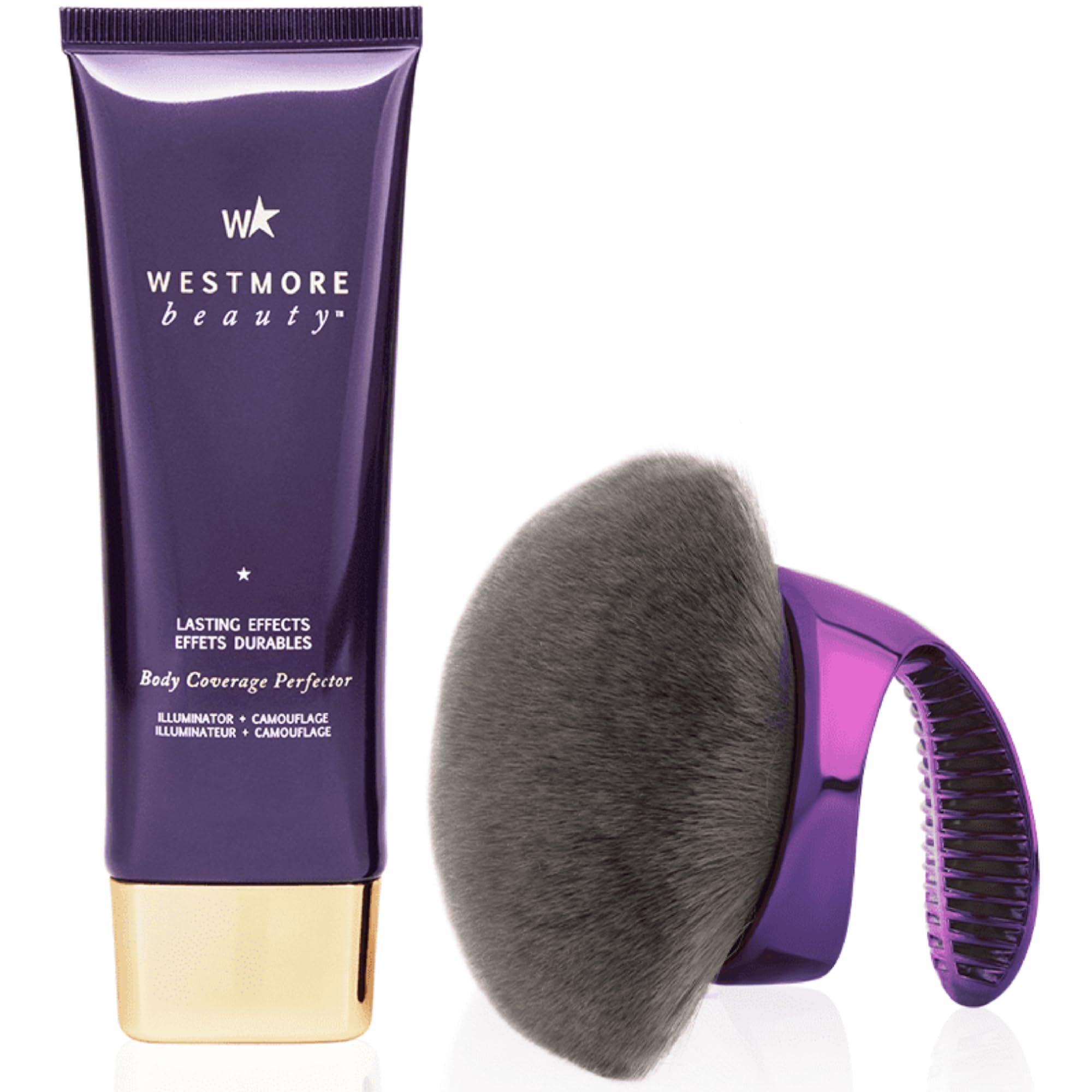Westmore Beauty Body Coverage Perfector - Golden Radiance 3.5oz - Blend & Blur Body Brush