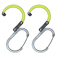 GEAR AID HEROCLIP (Small) Carabiner Gear Clip and Hook, for Hanging Bags, Purses, Lanterns, Strollers, Tools, Helmets, Water Bottles, and More