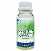 Sodium Lauryl Sarcosinate - 50 Ml (1.69 Fl. Oz), Sodium Lauryl Sarcosinate Liquid, Sodium Lauryl Sarcosinate for Shampoo, Sodium Lauryl Sarcosinate for Body Wash, Sodium Lauryl Sarcosinate SLS