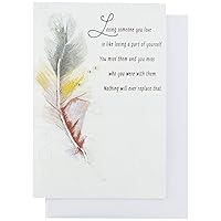 Hallmark Sympathy Card (Gemstone Feather)