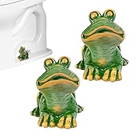 Frog Toilet Bolt Caps,2pcs Decorative Toilet Bolt Covers,Resin Toilet Bolt Covers, Cute Resin Frog Bolt Covers Decorative, Resin Frog Suitable for Any Bolt in Bathroom Toilet