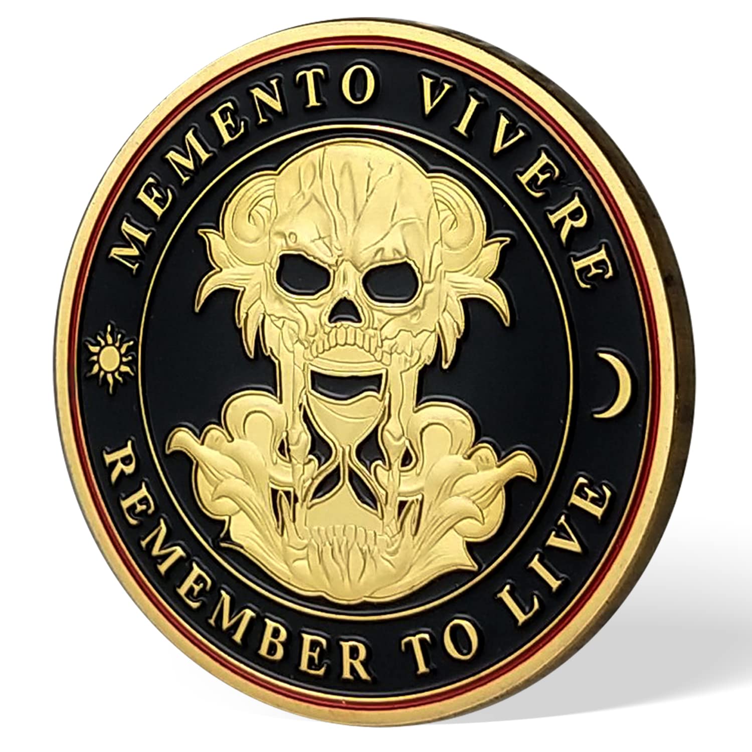 Mua Memento Mori Coin Memento Vivere Reminder Token Stoic Coin Skull Challenge Coin Trên Amazon 