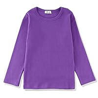 Toddlers Long Sleeve T-Shirt Soft Cotton Top Tees for Girls and Boys 1-Pack
