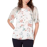 Vince Camuto Womens Chiffon Pullover Blouse
