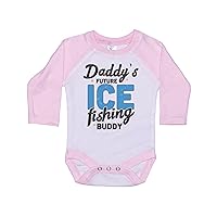 Daddy's Future Ice Fishing Buddy/Baby Onesie/Sublimation/Infant Bodysuit/Newborn Outfit