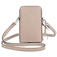 Anglit Smartphone & Passport Holder, Vertical Mini Pochette with Key Ring Charm