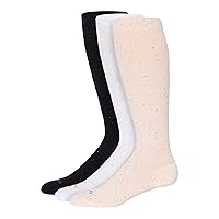 Comrad Recycled Cotton Knee High Socks - 15-20mmHg Graduated Compression Socks - Soft & Breathable Support Socks, Unisex