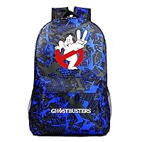 Ghostbusters Canvas Daypack Waterproof Bookbag-Lightweight Knapsack Classic Durable Bagpack for Travel