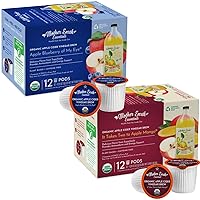Mother Earth Essentials Superfood Tea Sampler - APPLE BLUEBERRY OF MY EYE & IT TAKES TWO TO APPLE MANGO. Infused with Organic Apple Cider Vinegar with The Mother. Get your daily dose with fruit & herb