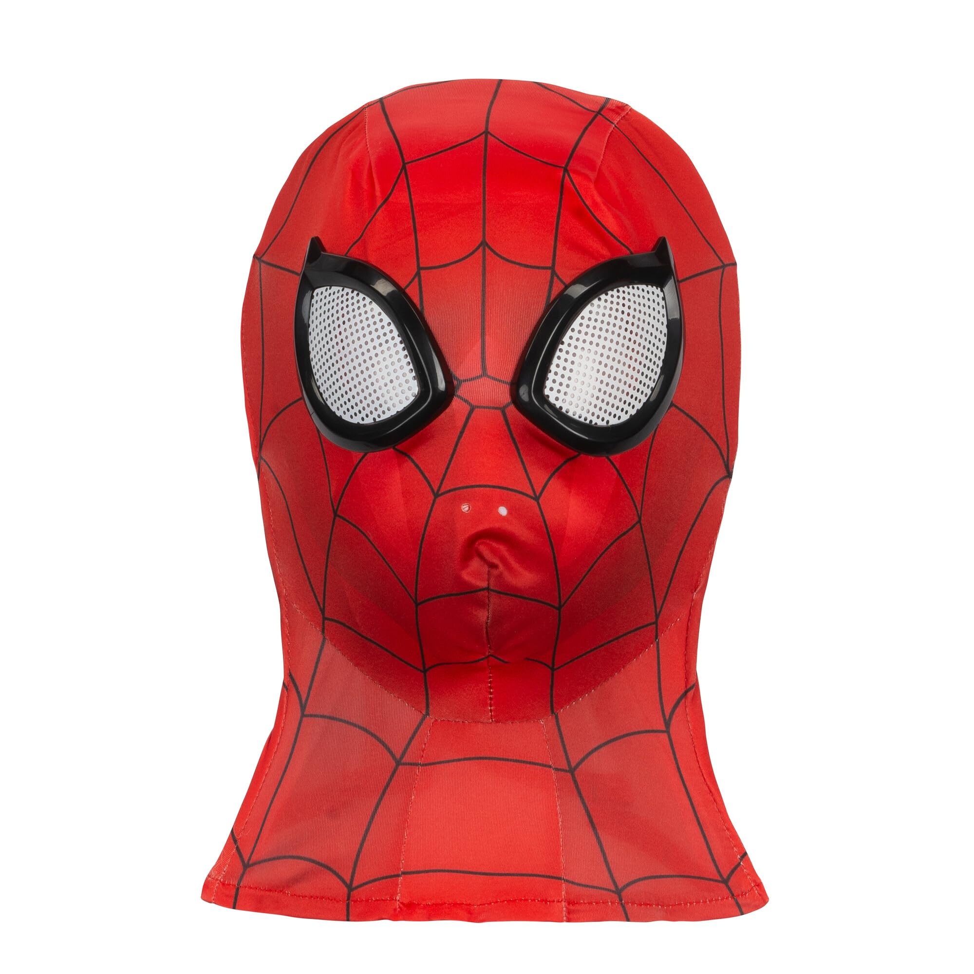 MARVEL Spider-Man Official Youth Deluxe Zentai Suit - Spandex Jumpsuit with Printed Design and Detachable Spandex Mask and Plastic Eyes