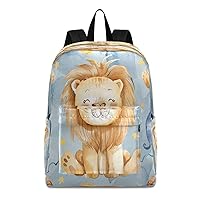 Cartoon Lion School Backpack for Kid 5-19 yrs,Cartoon Lion Backpack Childen School Bag Polyester Bookbag,2
