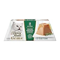 Fancy Feast Gems Cat Food Mousse With Chicken and a Halo of Savory Gravy Cat Food - (Pack of 8) 4 oz. Boxes