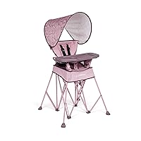 Baby Delight Go with Me Uplift Deluxe Portable High Chair | Travel High Chair | Sun Canopy | Indoor and Outdoor | Canyon Rose
