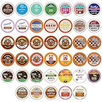 Perfect Samplers Coffee, Tea, Cider,Cappuccino For Keurig K Cups Brewers, Mix 40 Count
