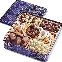Chocolate Gift Basket - Chocolate Sampler Gift Box - Employee Appreciation - Milk Chocolate Gift - Chocolate Assortment Gift Box - Easter Gourmet Chocolate Gifts for Women/Men