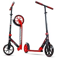 Madd Gear Metro 200 Folding Adult & Teen Scooter - Adjustable, Lightweight, 2-Wheel Commuter Scooter with Large Smooth Rolling Wheels