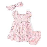 Gymboree Baby Girls' Floral Summer Dress with Diaper Cover