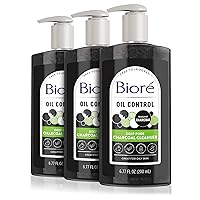 Charcoal Face Wash with Deep Pore Cleansing, for Dirt and Makeup Removal From Oily Skin, 6.77 Ounce, 3-pack