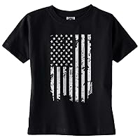 Threadrock Baby Boys' Distressed White American Flag Infant T-Shirt