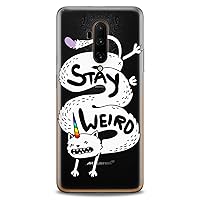 TPU Case Compatible for OnePlus 10T 9 Pro 8T 7T 6T N10 200 5G 5T 7 Pro Nord 2 Cute Kawaii Rainbow Horn Clear Soft Weird Quote Caticorn Flexible Silicone Slim fit Beautiful Print Design Funny