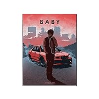Movie Poster Baby Driver Poster Modern Art Pop (8) Canvas Painting Wall Art Poster for Bedroom Living Room Decor 24x32inch(60x80cm) Frame-style